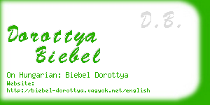 dorottya biebel business card